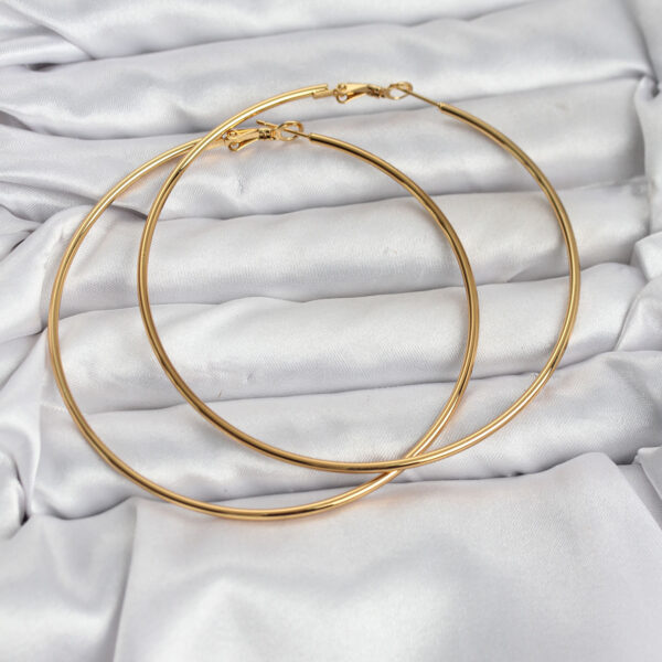 Çelik Gold Renk 75 mm Halka Küpe