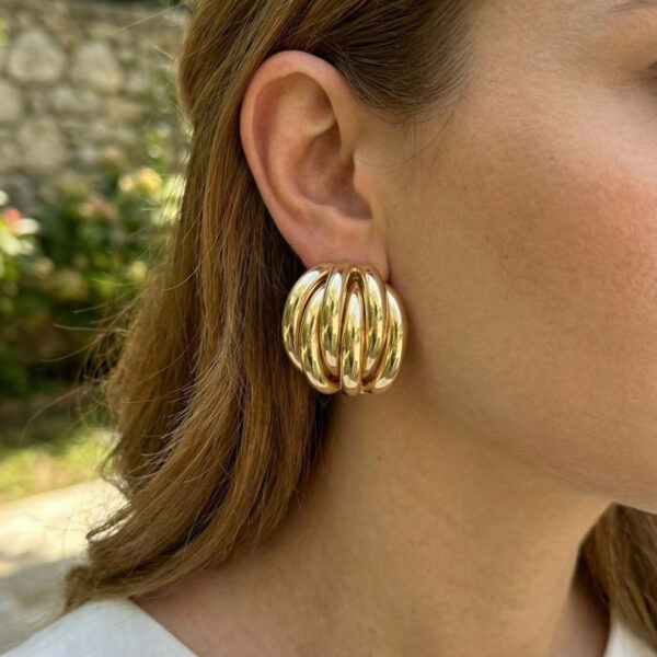 Gold Renk Vintage Küpe