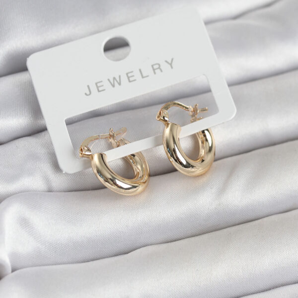 Gold Renk Halka 15 mm Küpe