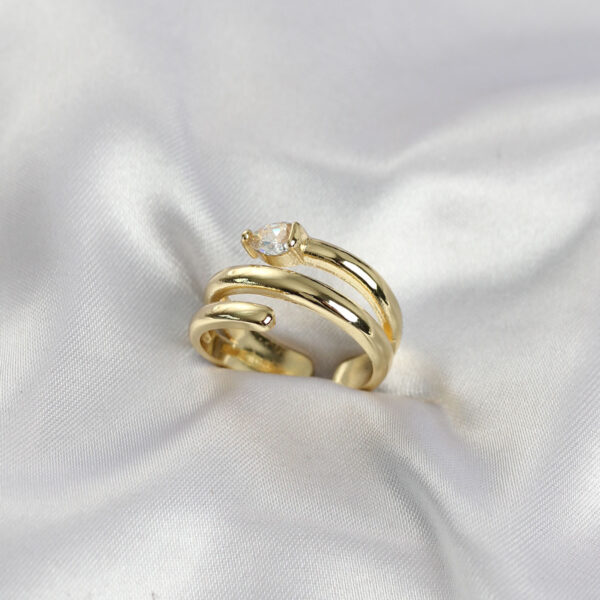 Gold Renk Sarmal Yılan Model Yüzük