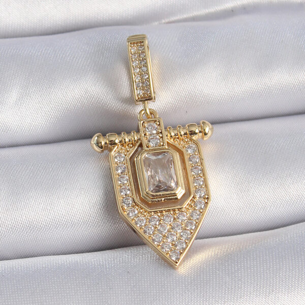 Gold Renk Baget Zirkon Taşlı Ajda Charm