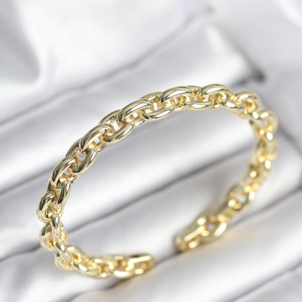 Zincir Model Gold Renk Bileklik