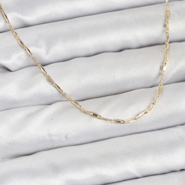 Gold Renk Ataç Zincir 60 cm Kolye