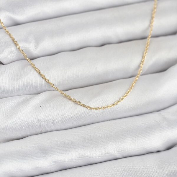 Gold Renk Burgu Model 60 cm Kolye