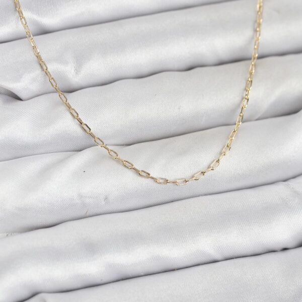 Gold Renk Ataç Zincir Model 60 cm Kolye