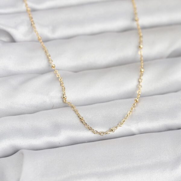 Gold Renk Burgu Model 60 cm Kolye