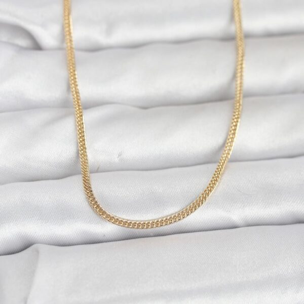 Gold Renk Dolgun Zincir Model 60 cm Kolye