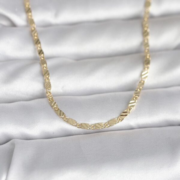 Gold Renk Çizgi Lazer Model 60 cm Kolye