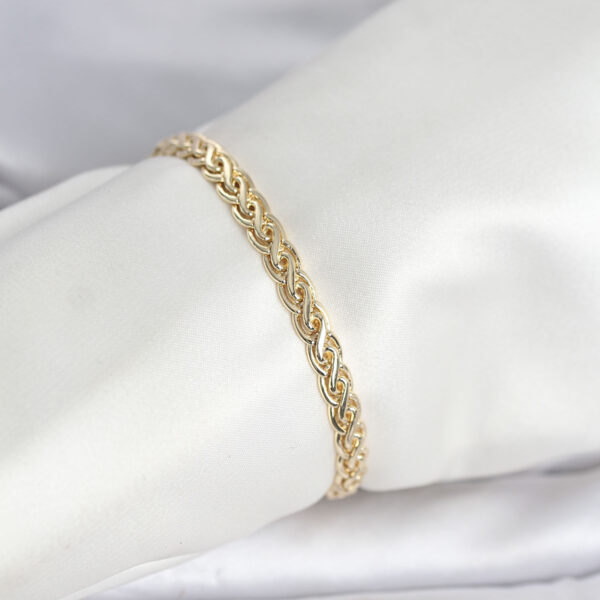 Gold Renk Sarmal Zincir Model Bileklik