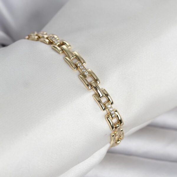 Xuping Zincir Model Gold Renk Bileklik