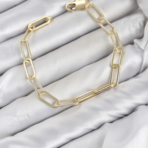 Ataş Zincir Model Gold Renk Bileklik