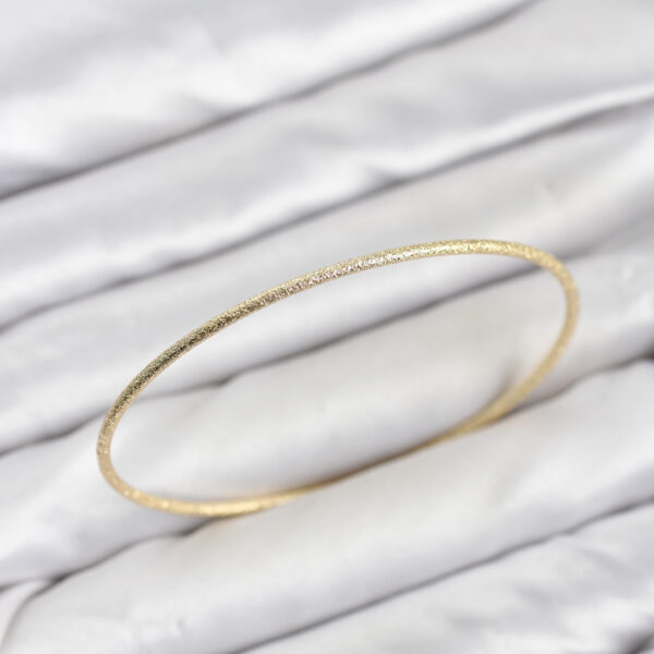 Gold Renk Simli Model 65 mm Bilezik
