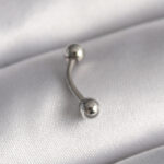 Çelik Gümüş Renk Topçuk Model Piercing