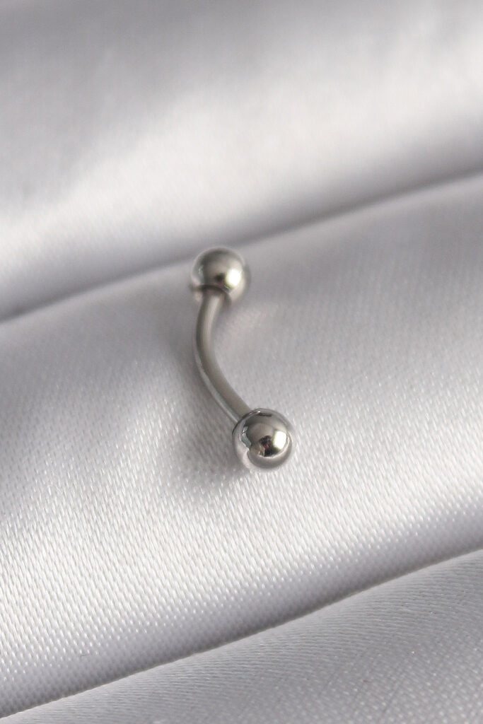 Çelik Gümüş Renk Topçuk Model Piercing