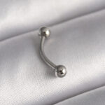 Çelik Gümüş Renk Topçuk Model Piercing