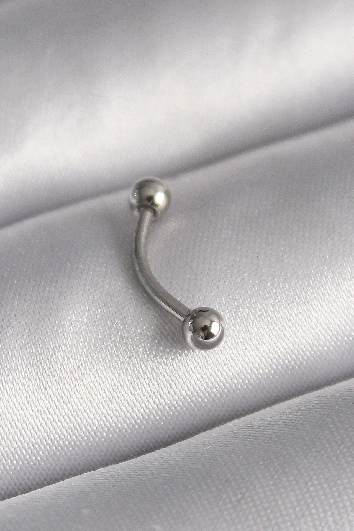 Çelik Gümüş Renk Topçuk Model Piercing
