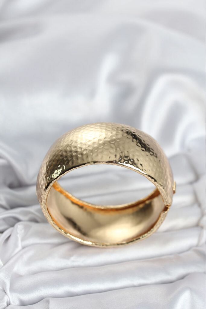 Gold Renk Bombeli Vintage Bileklik