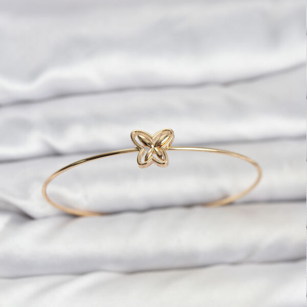Kelebek Model Gold Renk Bileklik