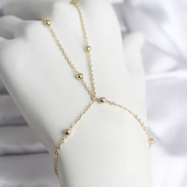 Çelik Gold Renk Topçuk Zincir Model Şahmeran