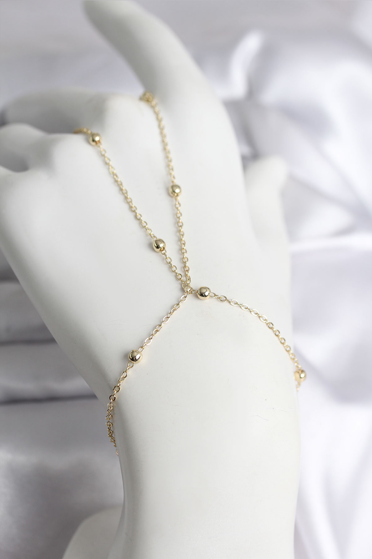Çelik Gold Renk Topçuk Zincir Model Şahmeran