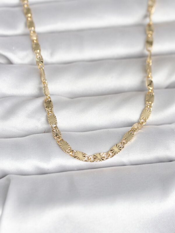 Gold Renk Lazer Model 45 cm Kolye