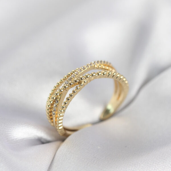 Gold Renk Sarmal Model Yüzük