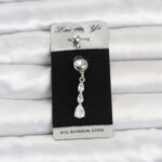 Cerrahi Çelik Sallantılı Damla Model Göbek Piercing