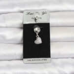 Cerrahi Çelik Sallantılı Kalp Model Göbek Piercing
