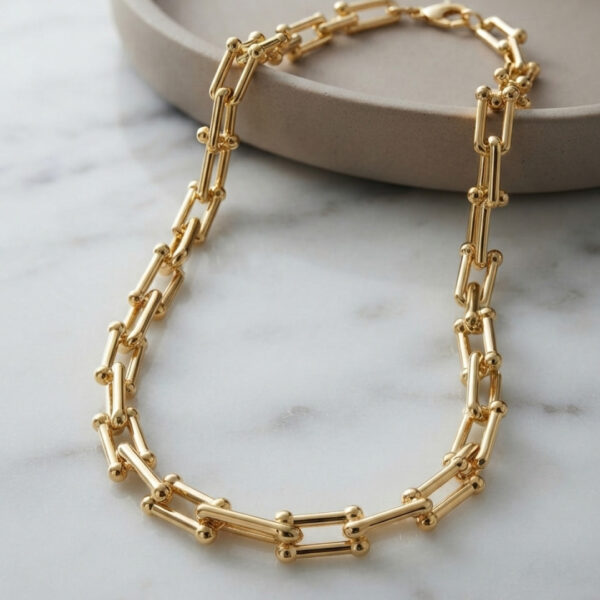 Gold Renk Tifani Model Kolye