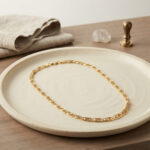 Yay Model Gold Renk 50 cm Kolye