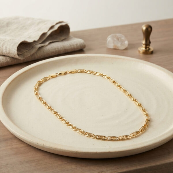 Yay Model Gold Renk 50 cm Kolye