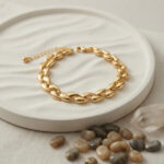 Gold Renk Sarmal Damla Model Bileklik