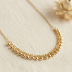 Gold Topçuk Model Kolye