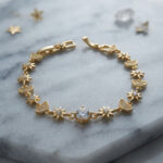 Gold Renk Celestial Yıldız ve Hilal Model Bileklik