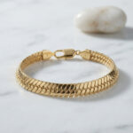 Xuping Gold Renk Yılan Zincir Model Bileklik