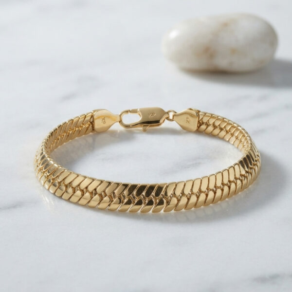 Xuping Gold Renk Yılan Zincir Model Bileklik