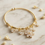 Gold Renk YSX Lotus Model Charmlı Bileklik